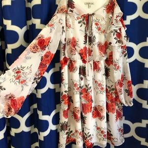 Beautiful white floral dress